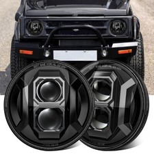New Pair 7 Inch Round Led Headlights High Low Beam For Suzuki Samurai 1986-1995 New Pair 7 Inch Round Led Headlights High Low Beam For Suzuki Samurai 1986-1995