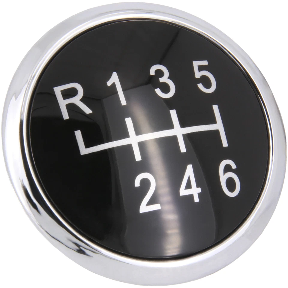 RECAMBO Schaltknauf Kappe Emblem Abdeckung für VW T5 T6 | BJ 2003-2024 | 6 Gang