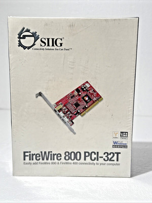 SIIG NN-E38012-S2 3-PORT FIREWIRE 400/800 PCIE Card NEW Factory Sealed