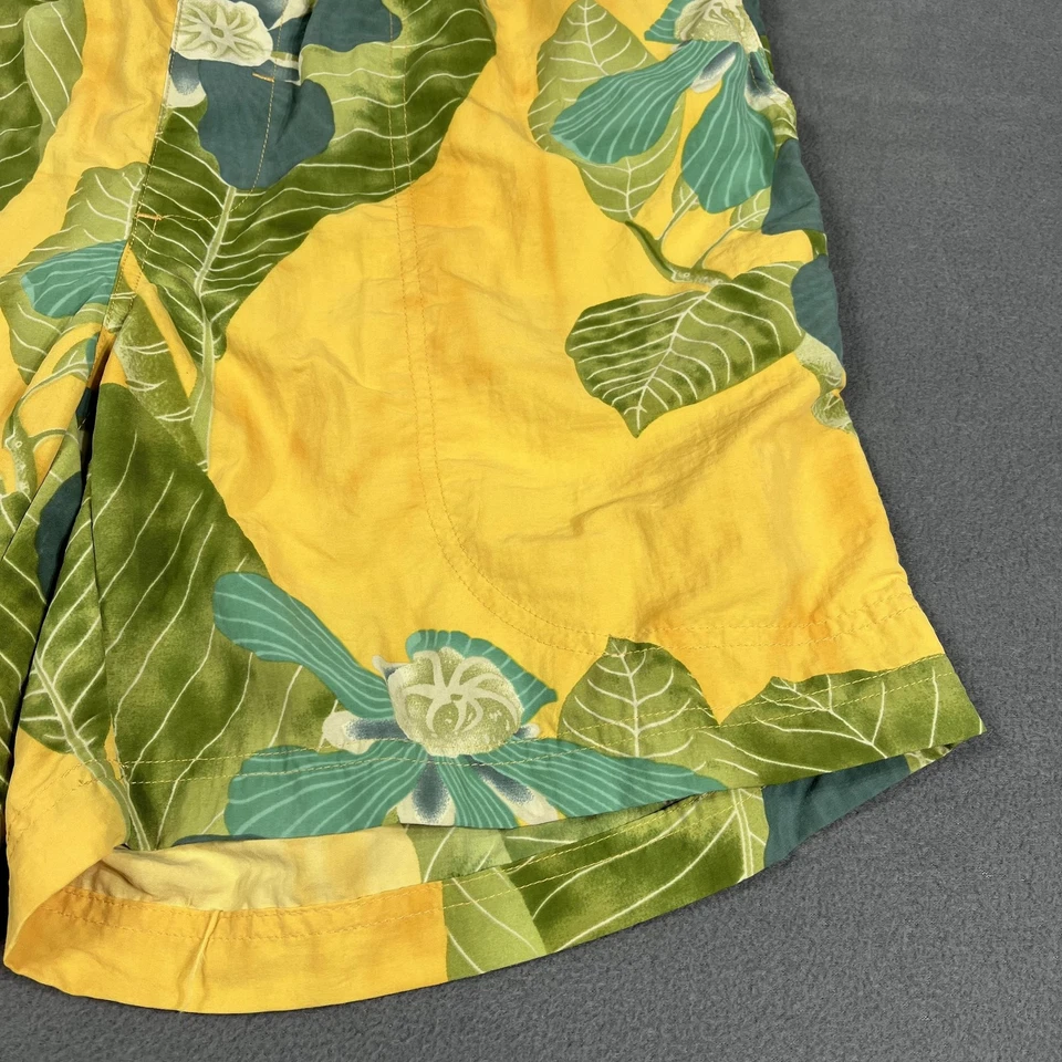 Tommy Bahama Bañador Para Hombres Pequeño Amarillo Verde Floral Nylon Board Shorts Playa Foto 4 de 4