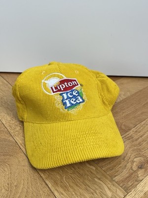 Vintage 90s 90s Lipton Ice Cap Dadcap Snapback Strapback Rave Pop Merch Corduroy