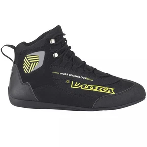 Diora Darwin Short Motorcycle Boots Black Yellow