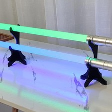 2 Pcs Display Holder Acrylic 2 Tier Tabletop Stand Black Rack