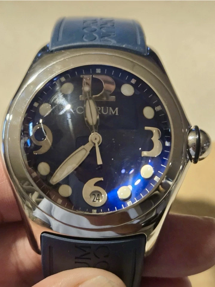 Corum Boutique Bubble Men's 45mm blue quartz Watch. Larger Face Size - Image 2 of 4