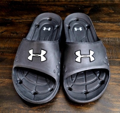 Under Amour Locker Slides Unisex-Right Shoe M 11/W 12 - Left Shoe M 10/W 11 READ