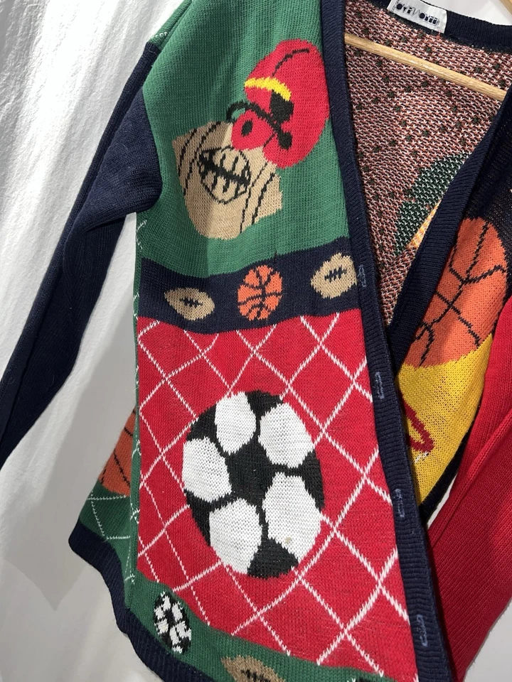 Cárdigan deportivo vintage Cabin Creek suéter baloncesto fútbol unisex Foto 3 de 4