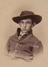 Young soldier rare KANSAS backmark CDV original civil war photograph VERY nice