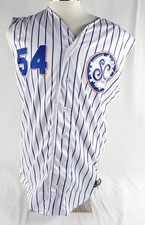 2024 Syracuse Mets #54 Game Used White Jersey Salt City 44 688