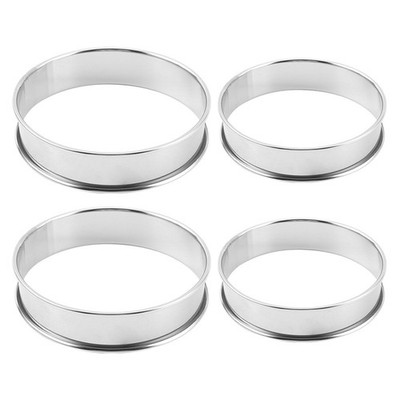  4 Pcs Muffin-backwerkzeug Kochringe Aus Edelstahl Gebäckringe Backringe