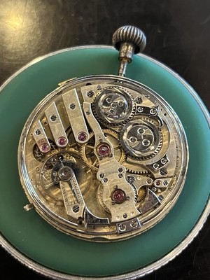 RUNNING LeCoultre Quarter Repeater Wolfs Tooth Pocket Watch Movement