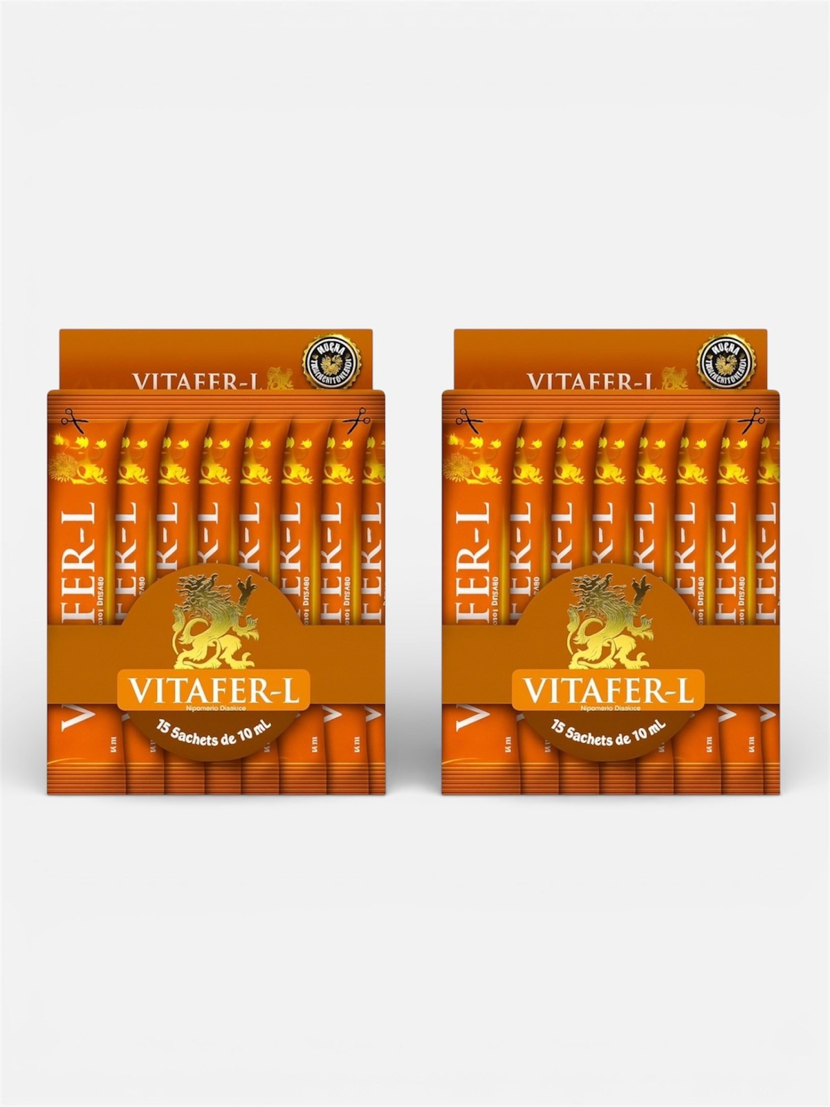 ✅ 2 VITAFER L-Gold 2 cajas - boxes - 36 Sachets  (ORIGINAL) 🍆🔥