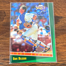 SCORE 1992 Score Select Dave Nilsson Rookie Milwaukee Brewers #283 MLB Card. rookie card picture