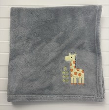 CIRCO Plush Baby Blanket Lovey Gray Giraffe Appliqu 