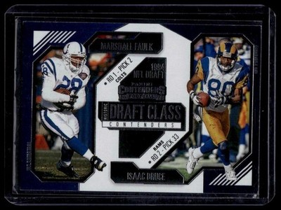 2024 Panini Contenders #14 Isaac Bruce / Marshall Faulk Historic Draft Class