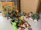 VTG 1980’s 1990’s TMNT Teenage Mutant Ninja Turtles Lot With Case Accessories