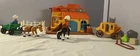 Fisher Price Vintage Little People Western Town Playset 1982 Saddle 99% Complete
