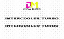 ADESIVO "INTERCOOLER TURBO" MITSUBISHI PAJERO GLS/GLX  2500