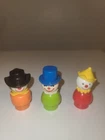 Vintage Fisher Price Little People Circus Clowns 1985 Lot of 3