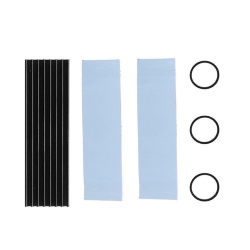 M.2 NGFF NVMe 2280 PCIE SSD Aluminum Cooling Heat Sink New X1 CL With Pad D3P7 - Afbeelding 4 van 10