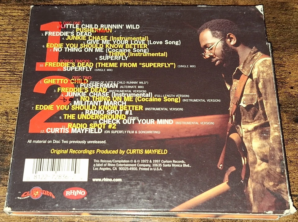 CURTIS MAYFIELD - SUPERFLY rem. deluxe 25th Anniversary Edition 2-CD-DigiPak - Bild 3 von 3