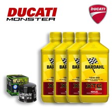 KIT/tagliando ducati monster/ie/620 2002 2003 4LT olio bardahl xtc 15w50 filtro