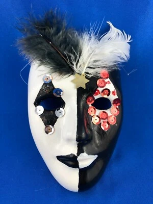 Original venezianische Maske, Wandmaske, Dekomaske aus Italien, Wand Dekoration  - Bild 1 von 4