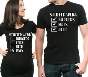 Twin Mama And Twin Dad Written Lovely Designed T-Shirt  Couple Matching Shirt  Cute Parents Tee  Pregnancy Announcement Shirt