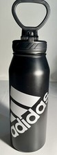 Adidas 32oz Stainless Steel 12/18 Double Wall Insulated Black Water Bottle w Lid