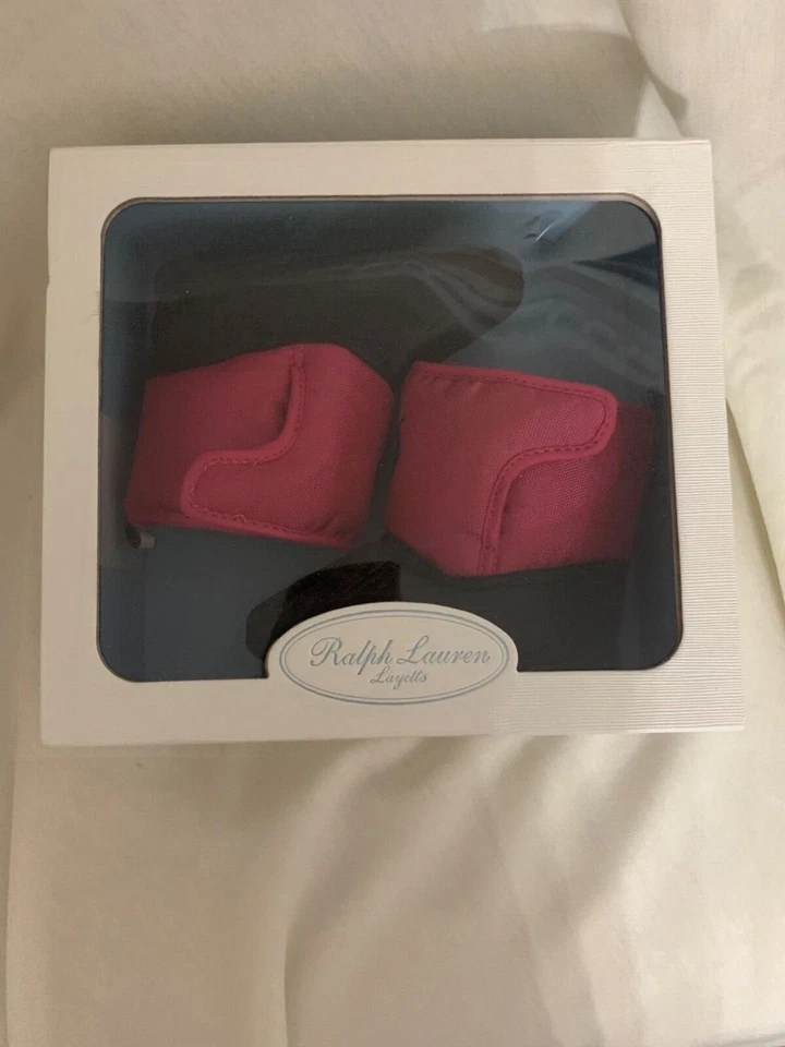 Ralph Lauren Active Rosa Nylon Albirta EZ Botas Bebé Talla 3 NUEVAS EN CAJA  Foto 2 de 4