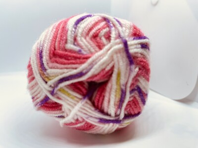Pink White Green DK Design Ice 58390 Acrylic Wool Self-Patterning
