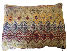 Vecchio cuscino kilim turco anatolico vintage lana intrecciata a mano 17 x 22