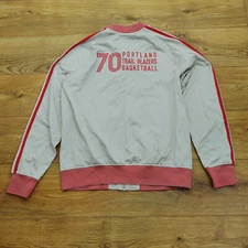 Adidas Track Jacket M White 70 Portland Trail Blazers Basketball SST Originals