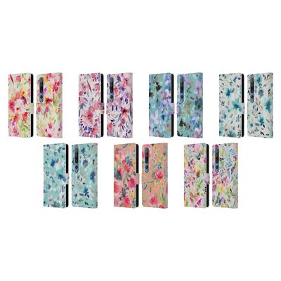 OFFICIAL NINOLA ABSTRACT NATURE FLOWERS LEATHER BOOK CASE FOR XIAOMI PHONES
