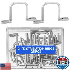 Yaocom 25 Pcs Distribution Rings Aluminum D Ring for Sorting Out Electric Cab