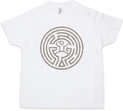 MAZE Kinder Jungen T-Shirt Westworld Labyrinth Circle Tattoo Head The