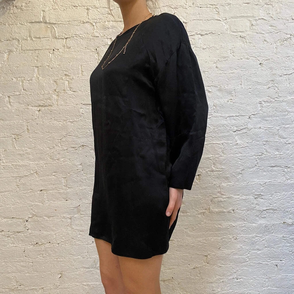 Mini Abito Maison Margiela Piccolo Nero Viscosa