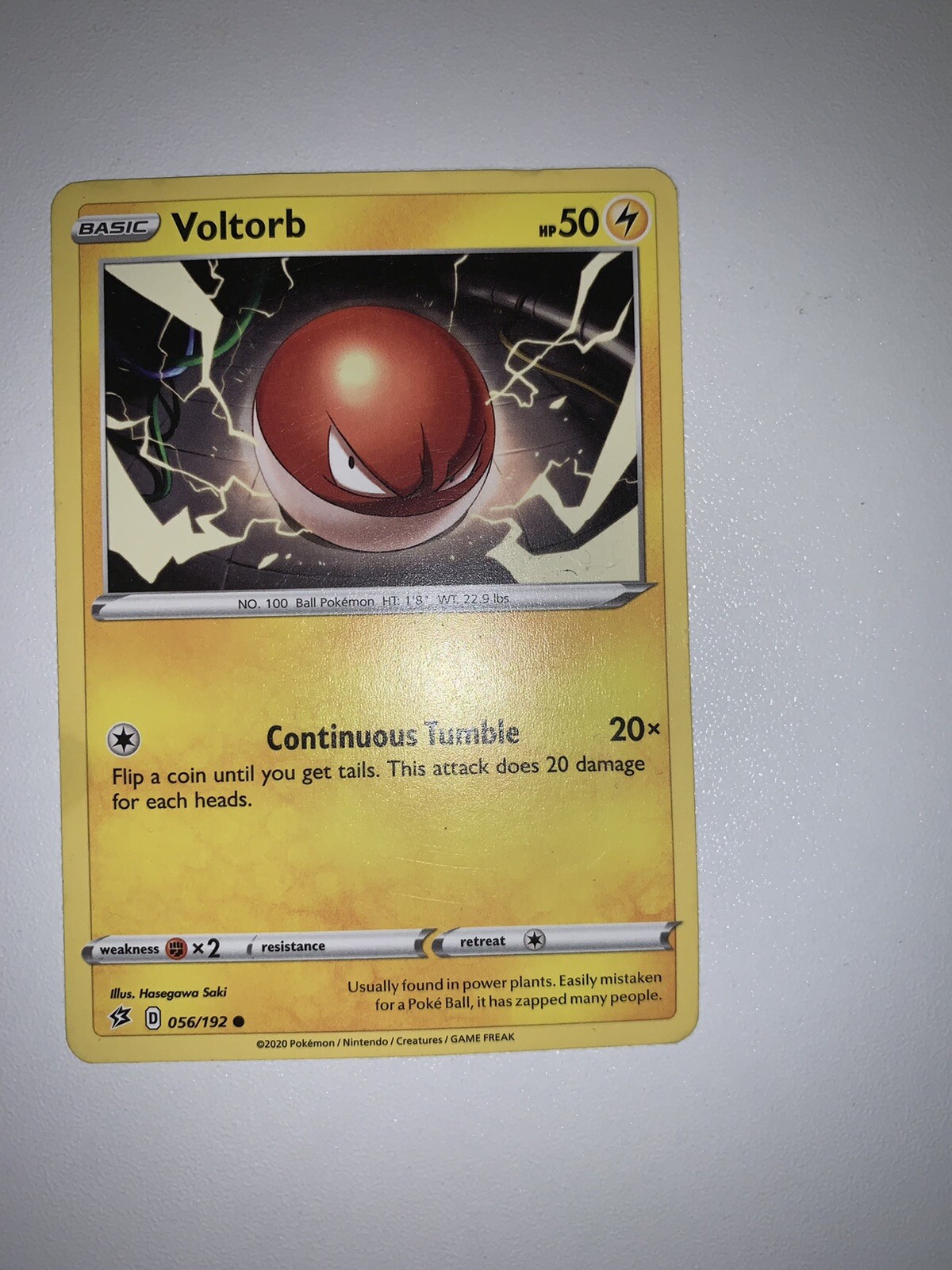 Voltorb 56/192 Non-Holo Common Pokemon Card Rebel Clash TCG