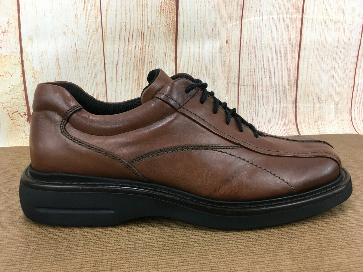 Men s KENNETH COLE REACTION Sz 9.5 Brown Leather Shoes MADE IN ITALY A73 5