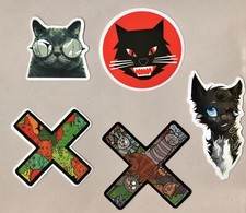 CAT Stickers prrrr ANIMAL KINGDOM nature KITTIES kittens PUSSYCAT cute FUNNY art