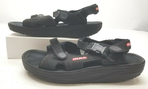 MBT Kisumu Sandalias De Cuero Negro para Hombre Deporte Caminar Rocker  Talla 13 EU 48 | eBay