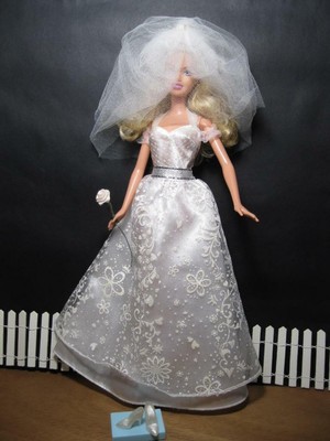 bridal barbie dress