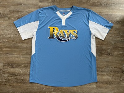 Tampa Bay Rays Majestic Coolbase Jersey Blue MLB Baseball Vented