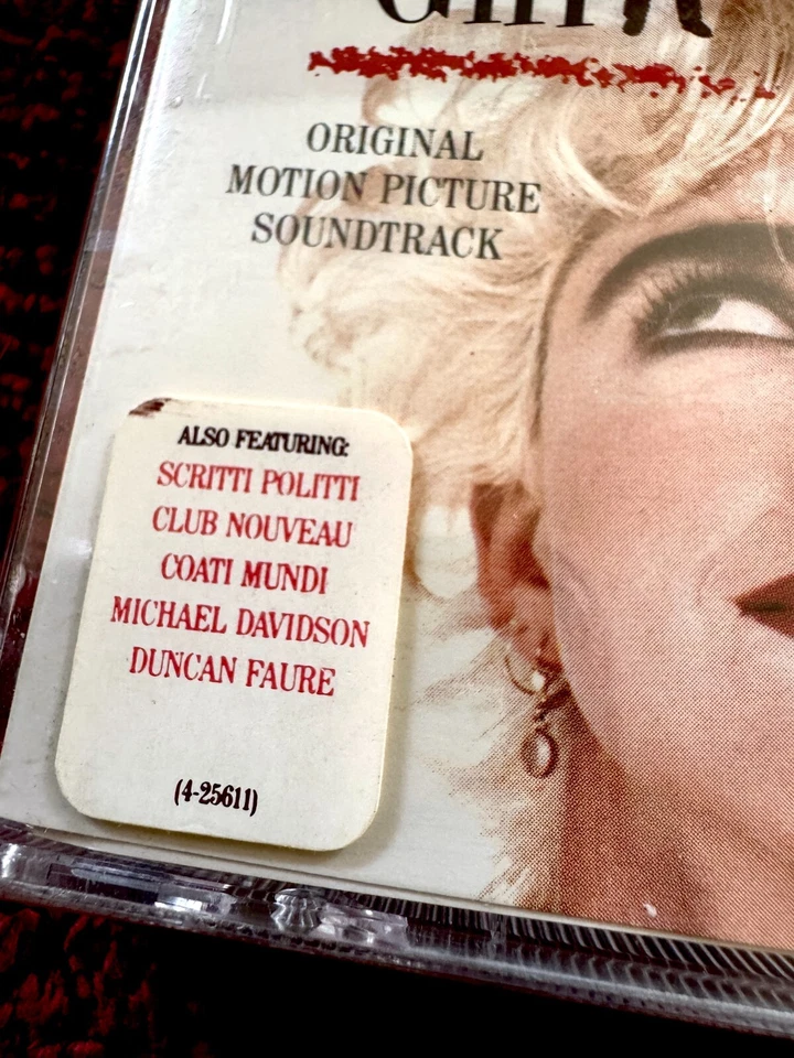 MADONNA SEALED 1987 WHO'S THAT GIRL PROMO HYPE STICKER TAG CASSETTE TAPE BOX LP - Image 4 of 4