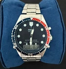 Vintage Phasar Lorus Seiko Y652-903A Ana-Digi Pepsi Diver Watch 39mm Sears