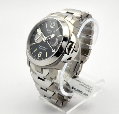 PANERAI PAM00161 LUMINOR GMT 44mm FULL SET EXCELLENT! VIDEO!