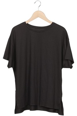 uniqlo T-Shirt Damen Shirt Kurzärmliges Oberteil Gr. L Schwarz #eezay1h