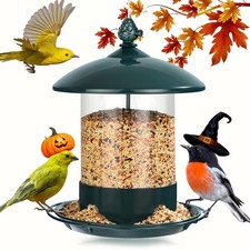 Metal Bird Feeders for Outdoors Hanging, Weather Resistant Wild Bird Feeder w...