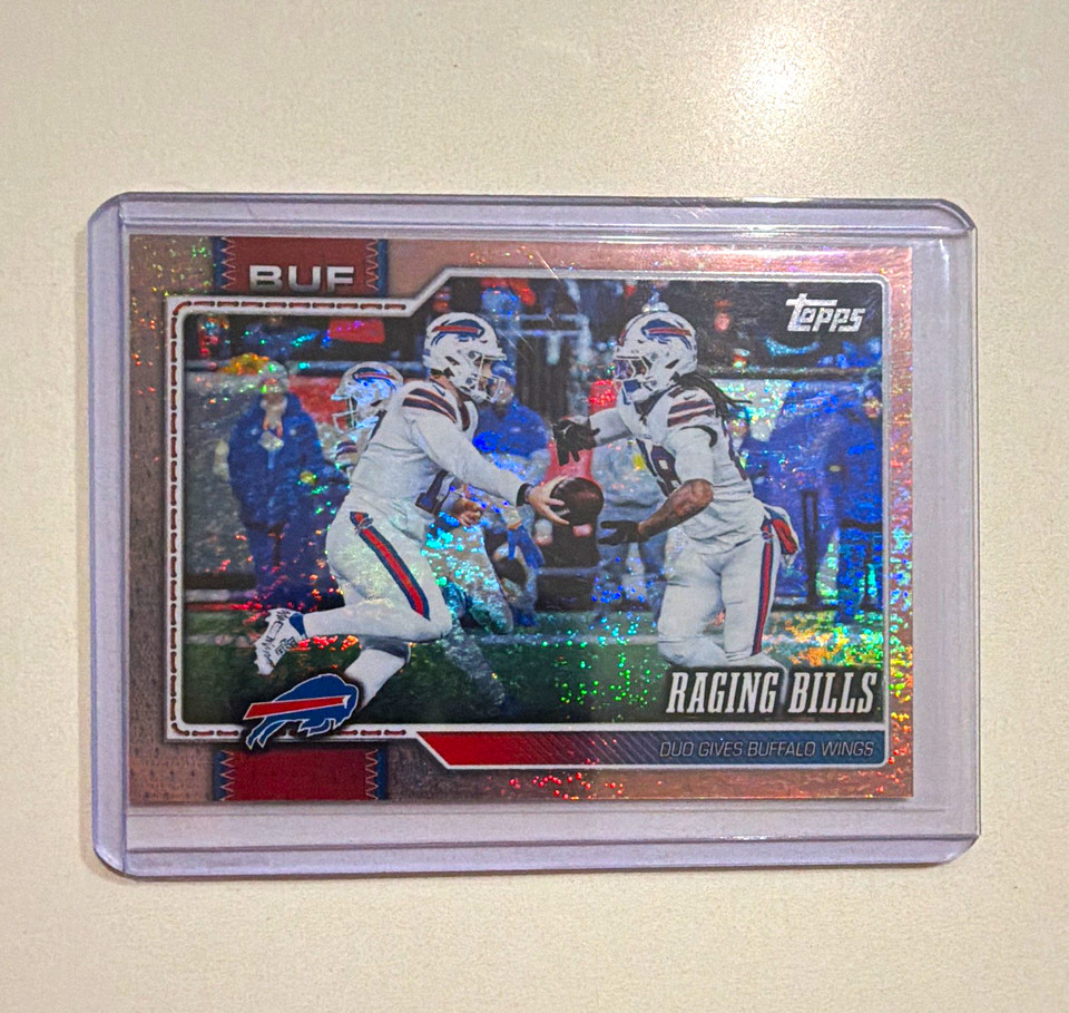 Topps 2026 Josh Allen James Cook Buffalo Bills Raging Bills #292 Blue 1 ...