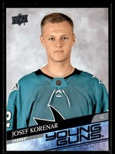 2020-21 Upper Deck Young Guns. Josef Korenar Rookie San Jose Sharks #715