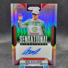 Brad Keselowski 2025 Panini Prizm Racing NASCAR Auto Silver Prizm #SS-BKW